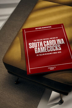 South Carolina Gamecocks Personalised College Football Newspaper History Book, 12 of 12