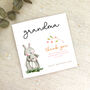 Personalised Mother's Day Bunny Thank You Card, thumbnail 1 of 2