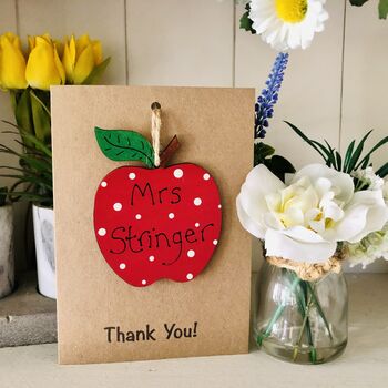 Personalised Teaching Assistant Thank You Apple Card, 5 of 11