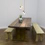 Reclaimed Wooden Plank Table, thumbnail 2 of 3