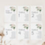 Seating Table Plan Cards Pink And White Peony Design, thumbnail 4 of 6