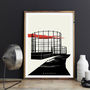 Industrial Skeletons Of London Illustrated Poster, thumbnail 3 of 4