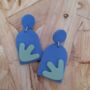 Abstract Shape Dangle Earrings, thumbnail 4 of 4