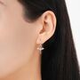 Sterling Silver Tiny Dragon Huggie Hoop Earrings, thumbnail 6 of 11