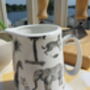 Cream Jug In Black Safari Design, thumbnail 3 of 8