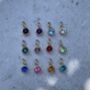 18ct Gold Plated Swarovski Double Birthstone Necklace, thumbnail 2 of 3