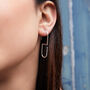 Minimalist S Drop Sterling Silver Modern Earrings, thumbnail 1 of 7