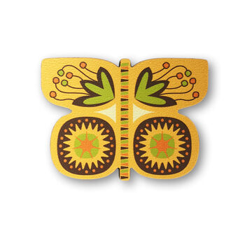 Butterfly Shaped Wooden Fridge Magnet, 3 of 5