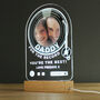 Personalised Record Photo Upload Wooden Based LED Light, thumbnail 1 of 4