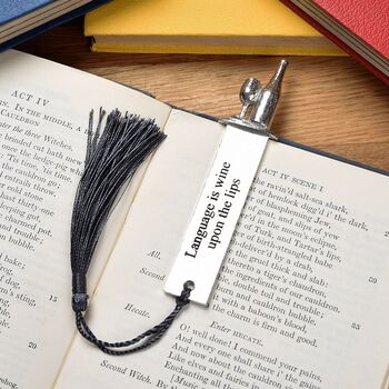 Personalised Engraved Pewter Language Lovers Bookmark, 2 of 6