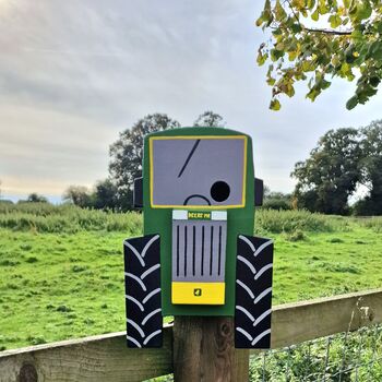 Tractor Personalised Bird Box, 4 of 5
