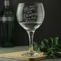 Personalised Mum You Deserve This Gin Balloon Glass, thumbnail 3 of 4