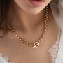 Personalised Heavy Rolo T Bar Necklace, thumbnail 3 of 4
