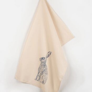 Blue Hare Tea Towel, 2 of 3