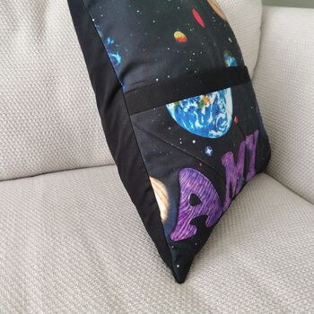 Personalised Kids Reading Book Cushion With Pocket, 8 of 12