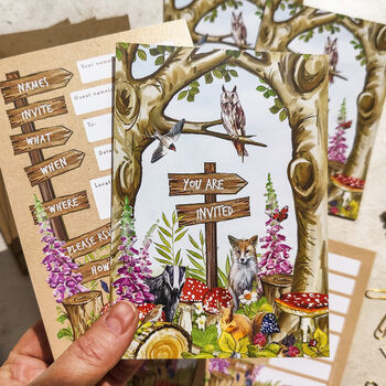 Woodland Ready To Write Invitations, 6 of 7