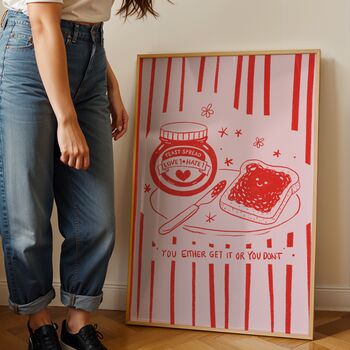 ‘You Either Get It Or You Don’t’ Illustrated Kitchen Art Print, 2 of 3