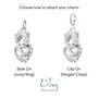 Chinese Dragon Charm, Slide On Or Clip On Charm, thumbnail 2 of 5