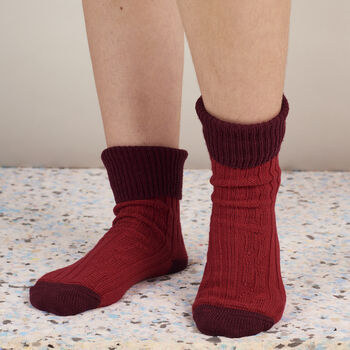 Cashmere Blend Slouch Socks, 4 of 12