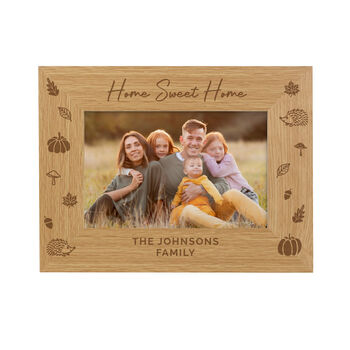 Personalised Family Autumn Photo Frame Gift, 4 of 4
