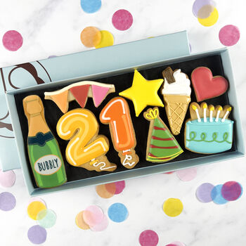 Deluxe Birthday Balloon Biscuit Box, 3 of 5