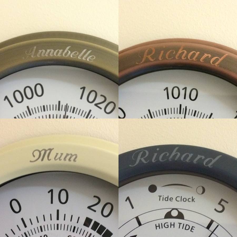 sailing weather dial gift set tide clock and barometer by climemet