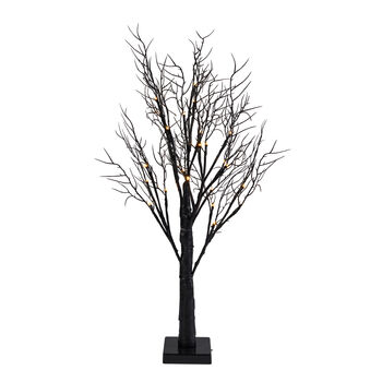 Light Up LED Black Twig Tree Halloween Decoration, 2 of 2