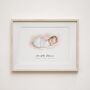Custom Baby First Christmas Gift – Hand Drawn Portrait From Photo, Christening Keepsake, thumbnail 7 of 8
