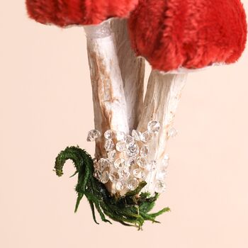 Red Mushroom Cluster Hanging Decoration, 2 of 3