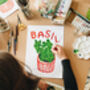 Basil Herb Print From An Original Painting, thumbnail 2 of 11