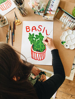 Basil Herb Print From An Original Painting, 2 of 11