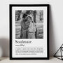 Personalised Soulmate Print, Gift For Couple, thumbnail 2 of 6
