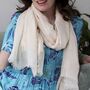 Personalised Summer Cotton Bridesmaid Scarf Gift, thumbnail 2 of 6