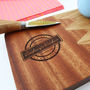 Oak Personalised Serving Platter And Chopping Board, thumbnail 2 of 6