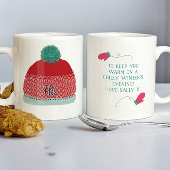 Personalised Woolly Hats Mug Set, 3 of 6