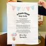 Personalised New Baby Gift Poem Tea Towel, thumbnail 1 of 10