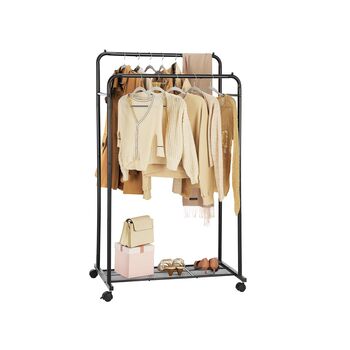 Two Clothes Rail Garment Rack On Wheels, 7 of 7