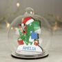 Personalised Wooden Dinosaur Glass Bauble, thumbnail 3 of 4