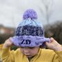 Daddy And Me Personalised Winter Hat, thumbnail 5 of 5