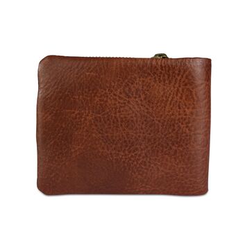 'Hudson' Men's Leather Bi Fold Wallet In Cognac, 5 of 9