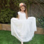 Saffron Flower Girl Dress ~ Lilly + Bo Collection, thumbnail 3 of 9