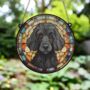 Poodle Black Stained Glass Effect Suncatcher, thumbnail 3 of 5