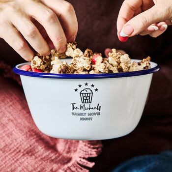 Personalised Family Movie Night Snacks Bowl, 8 of 10