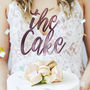 'The Cake' Personalised Wedding Cake Topper, thumbnail 1 of 5