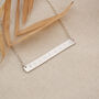 Personalised Silver Bar Necklace, thumbnail 2 of 9