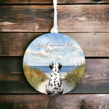 Personalised Dalmation Dog Beach Walk Collection, 4 of 8