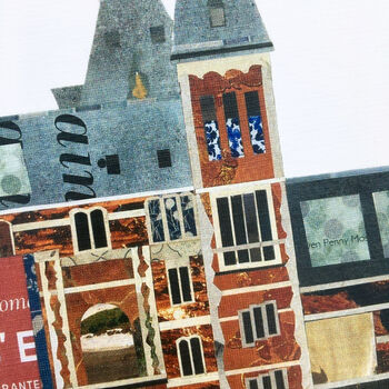 'Rijksmuseum, Amsterdam' Recycled Paper Collage Print, 4 of 5
