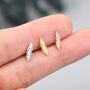 Sterling Silver Tiny Feather Stud Earrings, thumbnail 7 of 12