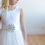 Ivory Or White Lace Flower Girl Dress, thumbnail 1 of 6