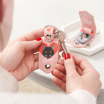 Personalised Cat Breed Photo Keyring, 2 of 12